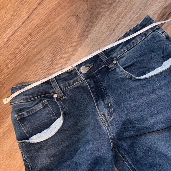 Rise Womens Wide Leg Dark Wash Denim Jeans Size 9 - Picture 8 of 9